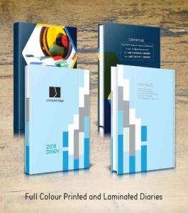 Full Colour Printed & Laminated Diaries